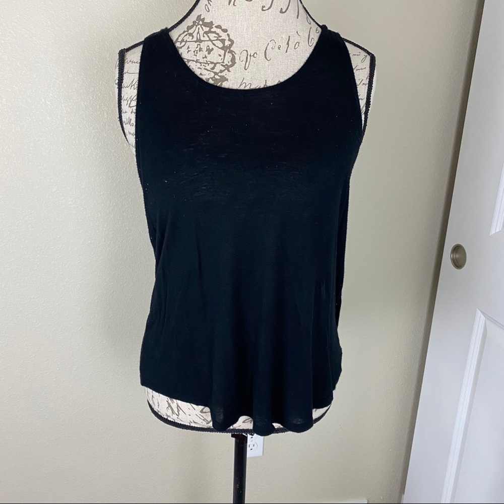 Black Soft Racerback Tank Top